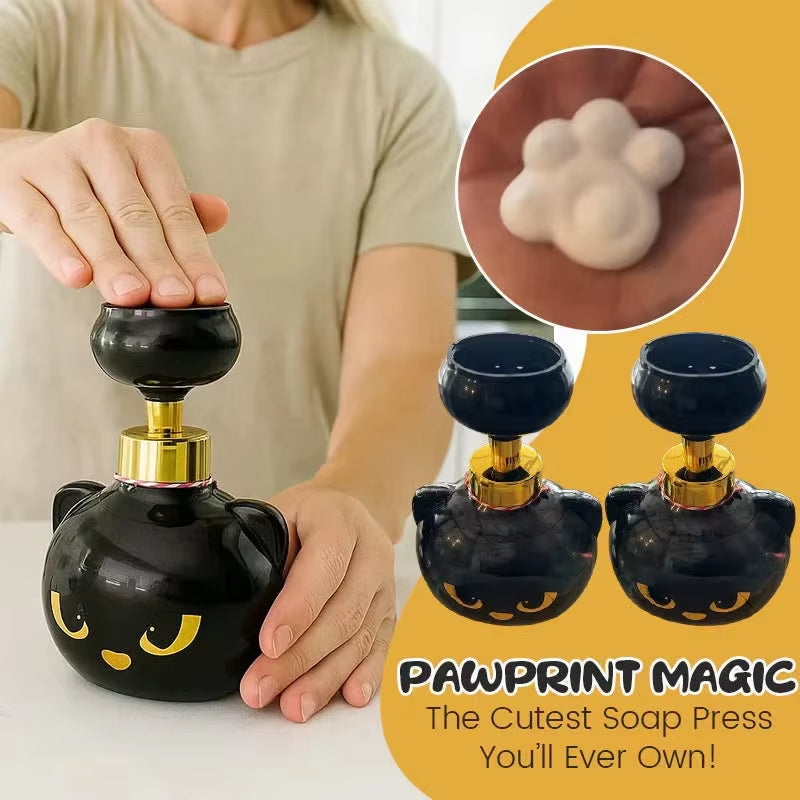 Kawai Cat Paw Foam Soap Dispenser Funny Cute Cat Paw Flower Shape Foam Soap Pump Bottles Cat Lover Gift for Bathroom Kitchen