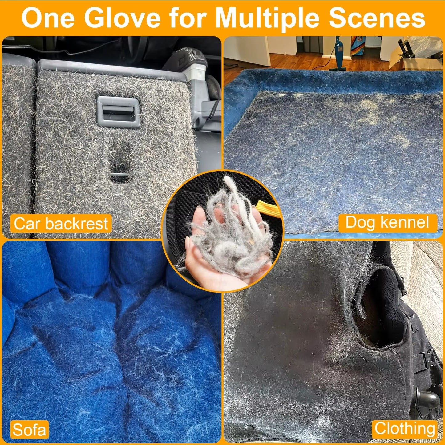 Double-Sided Pet Grooming Glove