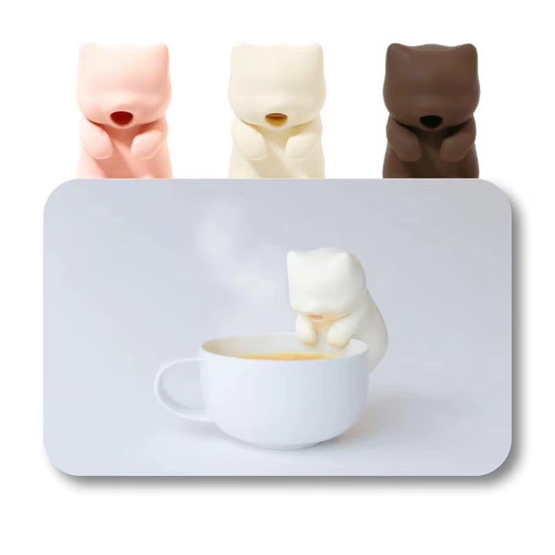 New Cartoon Cat Shape Automatic Air Blower Mini Food Cooling Fan Portable Quicking Cooling Hot Water Tea Rice Dishes Coffee Fans