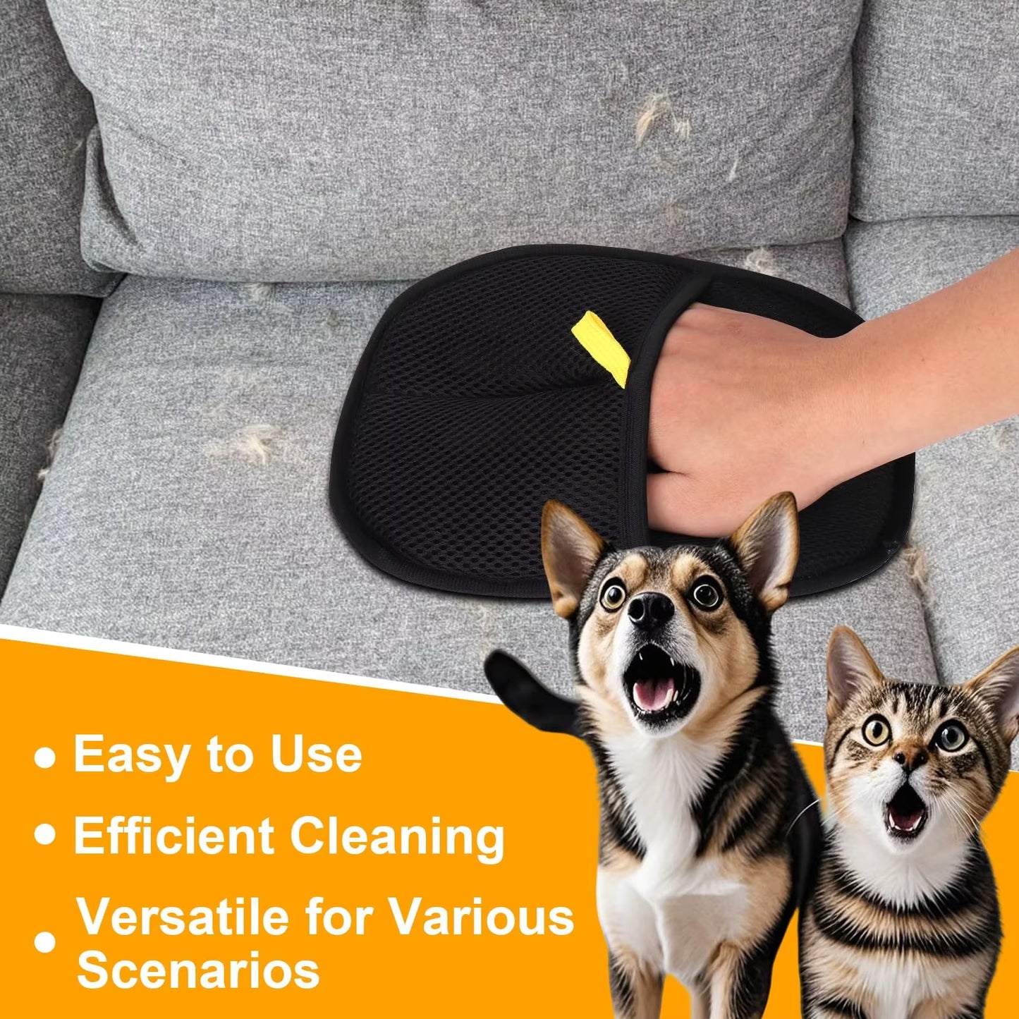 Double-Sided Pet Grooming Glove