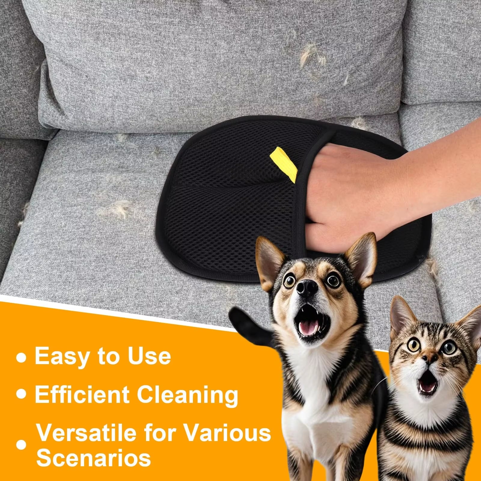 Double-Sided Pet Grooming Glove